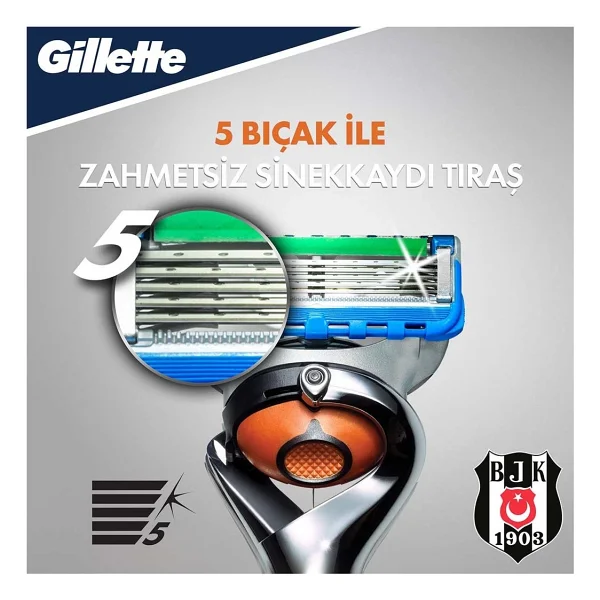 Gillette Fusion 5 Proglide Beşiktaş 4 Başlıklı Tıraş Bıçağı - Görsel 4