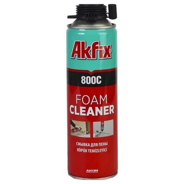 Akfix 800C 500 ml Poliüretan Köpük Temizleyici Sprey - Görsel 3