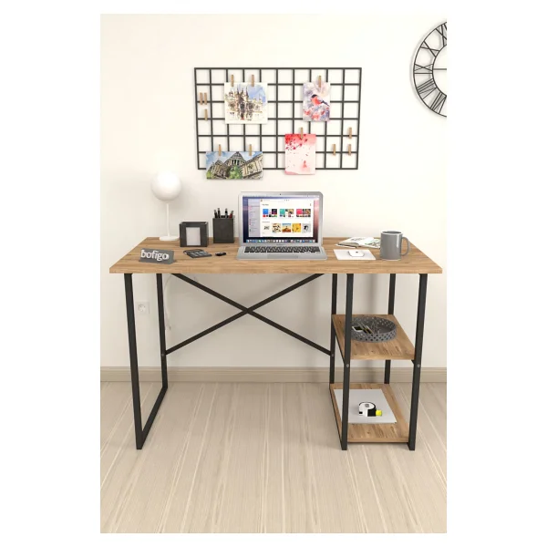 Bofigo Kafka 60x120 cm 2 Raflı Çam Çalışma Masası - Görsel 3