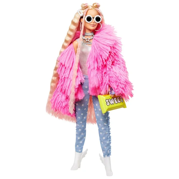 Barbie Extra Pembe Ceketli Bebek GRN28 - Görsel 5