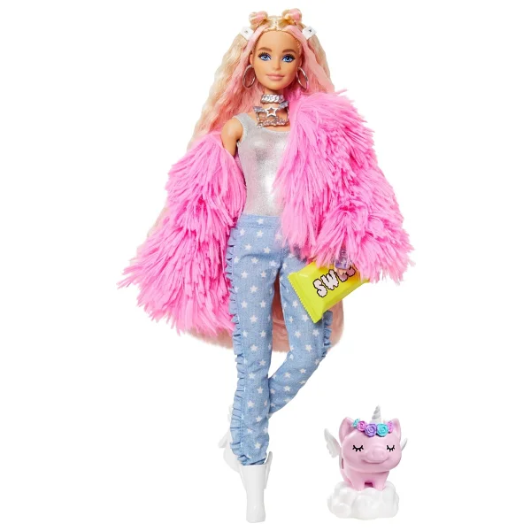 Barbie Extra Pembe Ceketli Bebek GRN28 - Görsel 7