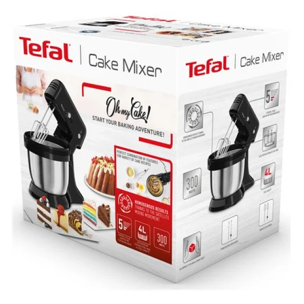 Tefal Orbita QB110838 300 W 4 lt Standlı Hamur Yoğurma Makinesi - Görsel 4