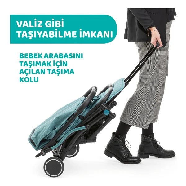 Chicco Trolley Me Emerald Kabin Tipi Bebek Arabası - Görsel 9