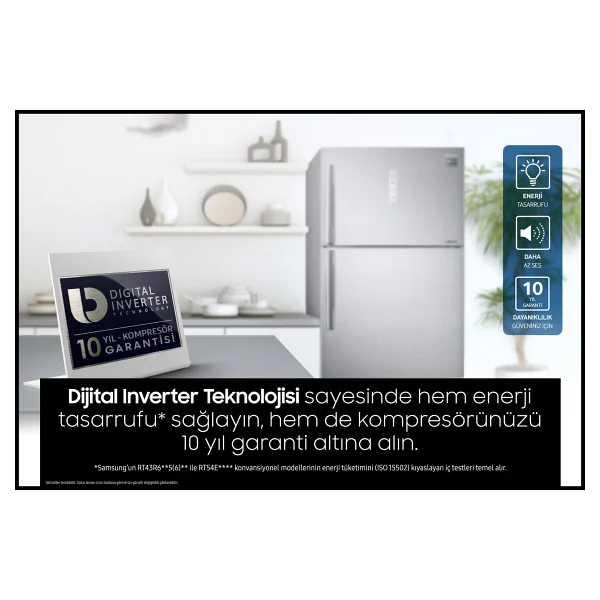Samsung RT46K6000S8 Çift Kapılı No-Frost Buzdolabı - Görsel 8