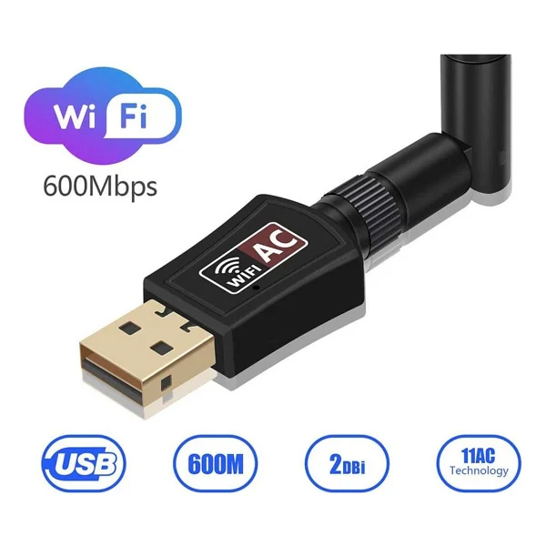 Juo DB600AC 600 Mbps Kablosuz Ağ Adaptörü - Görsel 5