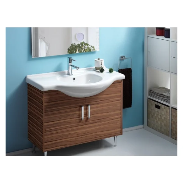 Turkuaz Cerastyle Nil 85x50cm Etajerli LAvabo - Görsel 2