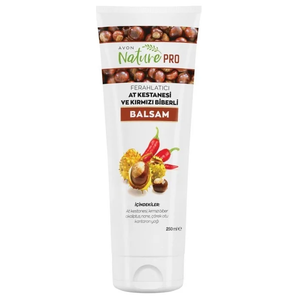 Avon Naturepro At Kestaneli ve Kırmızı Biberli 250 ml Masaj Jeli - Görsel 2