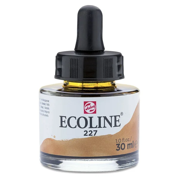 Talens Ecoline 30 ml 227 Yellow Orche Sıvı Sulu Boya - Görsel 4
