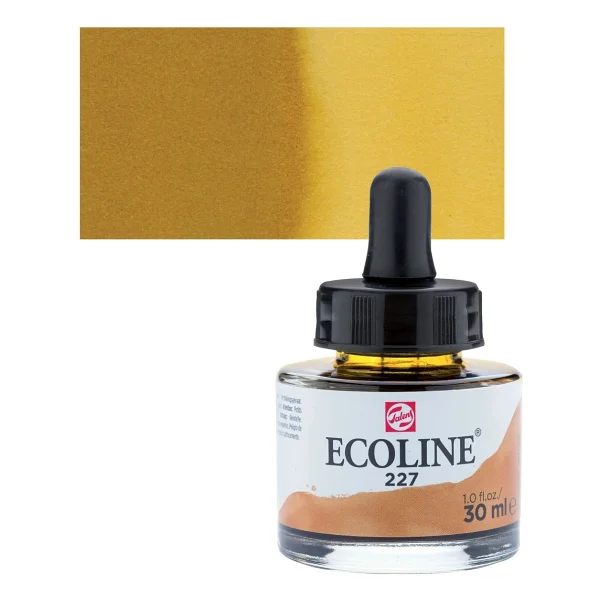 Talens Ecoline 30 ml 227 Yellow Orche Sıvı Sulu Boya - Görsel 3