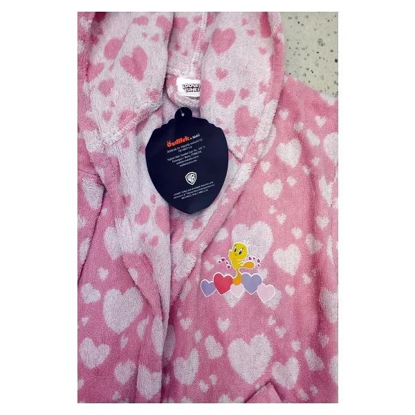 Özdilek Tweety Heart Çocuk Bornoz Takımı - Görsel 3