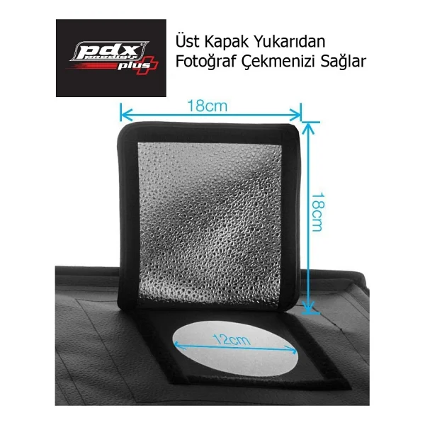 Pdx 40x40 cm LED Işıklı Ürün Çekim Çadırı - Görsel 4