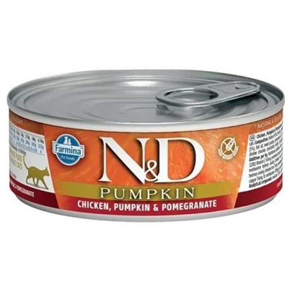N&D Pumpkın Tahılsız 80 gr 6'lı Yaş Yetişkin Kedi Maması - Görsel 2