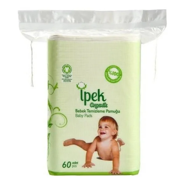 Ipek Organik Bebek Temizleme Pamuğu 60'lı - 10'lu Paket - Görsel 4