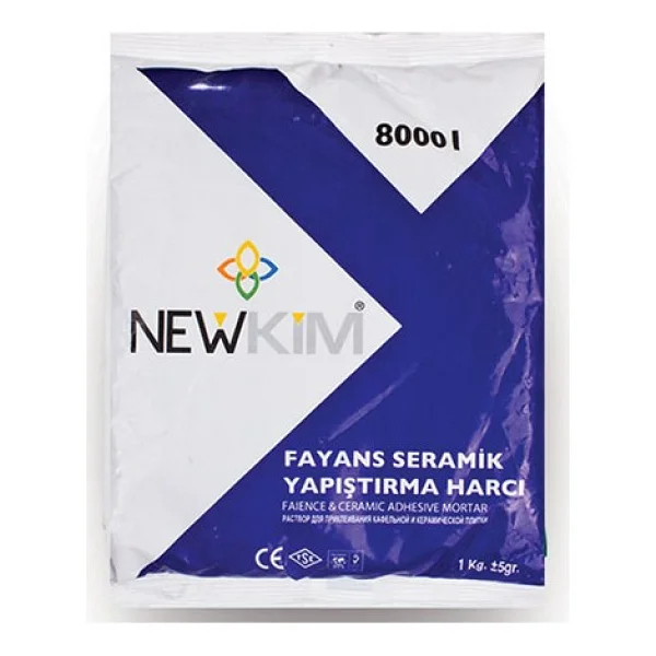 Newkim Fayans Seramik Yapıştırma Harcı 1kg Gri - 1 Kg - Görsel 2