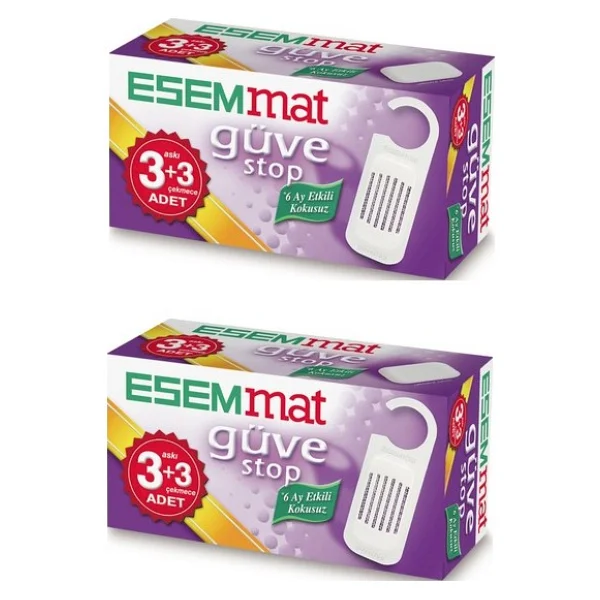 Esemmat 3 Askı + 3 Çekmece 2'li Kokusuz Güve Stop - Görsel 2