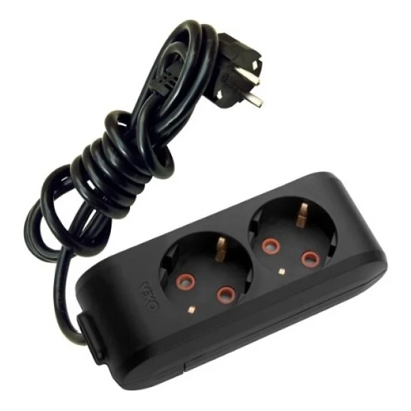 Viko Multi-let 90133203 Topraklı Siyah 3 m 2'li Priz - Görsel 4
