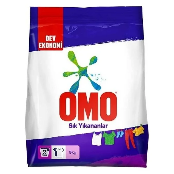 Omo Sık Yıkananlar Beyazlar ve Renkliler için 5 kg Toz Deterjan - Görsel 2