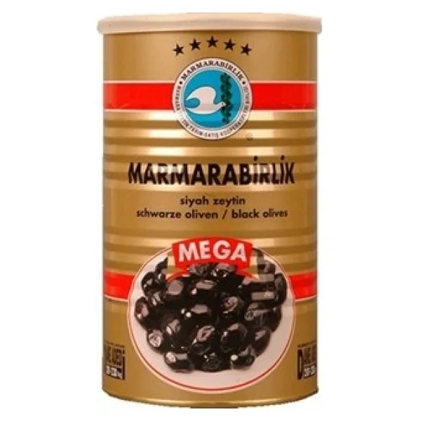 Marmarabirlik Mega 800 gr XL (201-230) Siyah Zeytin - Görsel 2