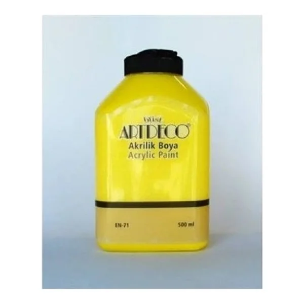 Artdeco 500 ml 3601 Sarı Akrilik Boya - Görsel 4