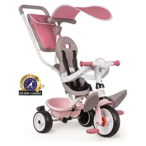 Smoby 741401 Baby Balade Plus 3'ü 1 Arada Pembe Bebek Bisikleti - Görsel 5