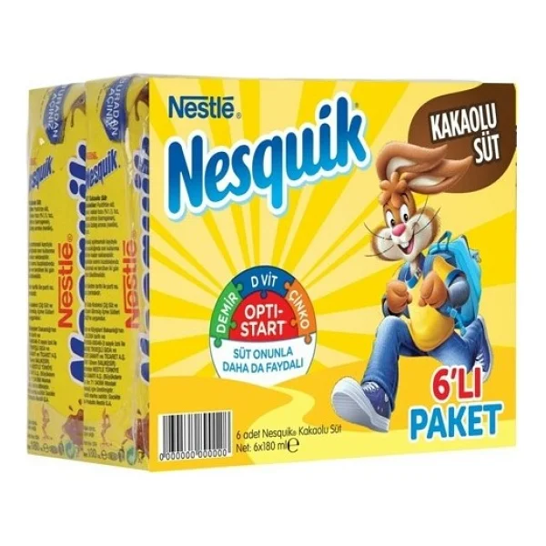 Nesquik Kakaolu Süt 180 ml 6'lı - Görsel 3