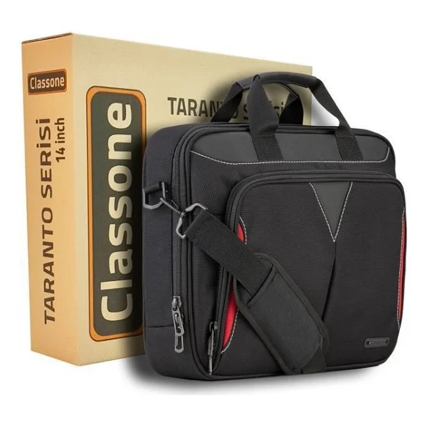 Classone Taranto VP3400 Siyah 14" Laptop Çantası - Görsel 3