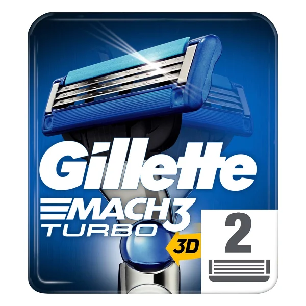 Gillette Mach3 Turbo 2'li Yedek Tıraş Bıçağı - Görsel 10