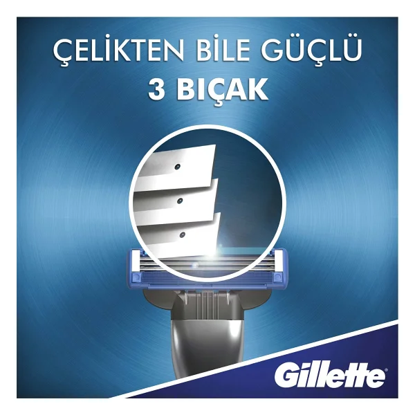 Gillette Mach3 Turbo 2'li Yedek Tıraş Bıçağı - Görsel 4