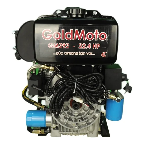 GoldMoto GM292F-G1 22.4 Hp Marşlı Konik Uzun Krank Dizel Motor - Görsel 3