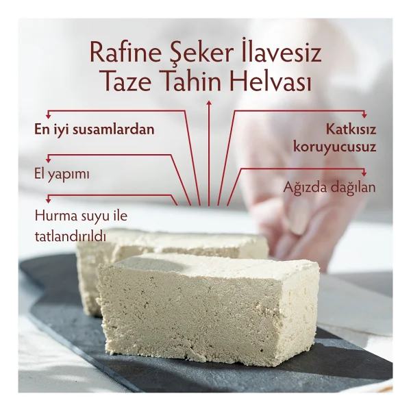 Servet Rafine Şeker İlavesiz - Sade Helva 400g - 400 gr - Görsel 7