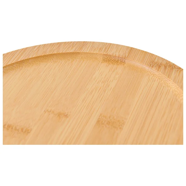 Mien Bambu 2 Katlı Döner Sunumluk- Açık Kahverengi - 34,5x20,5 cm - 1 Adet - Görsel 4