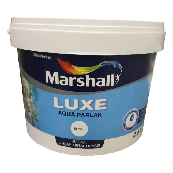 Marshall Aqua Luxe 2.5 lt Su Bazlı Parlak Akrilik İç Cephe Boyası - Görsel 2