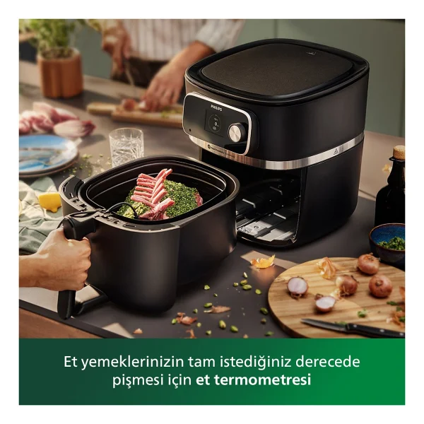Philips Airfryer 7000 Serisi HD9880/90 Combi XXL Connected 8.3 lt Yağsız Fritöz - Görsel 3