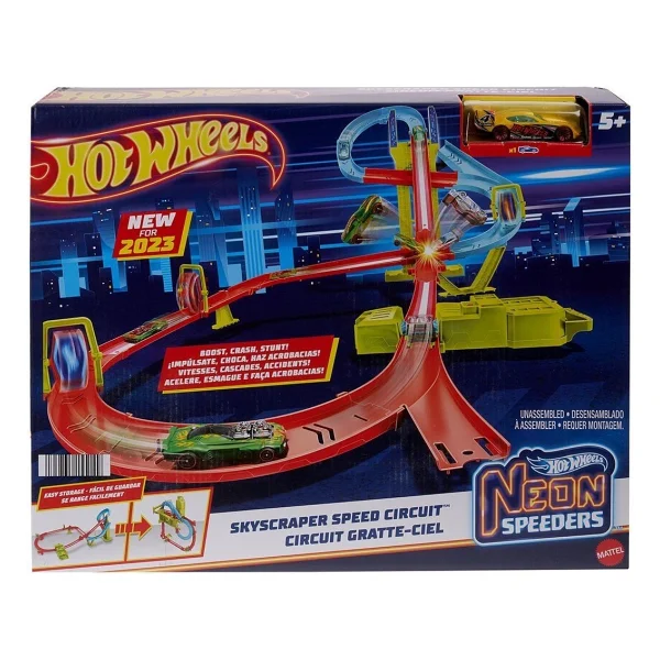 Hot Wheels Neon Yarışlar Çoklu Yarış Heyecanı Pist Seti HPC07 - Görsel 5