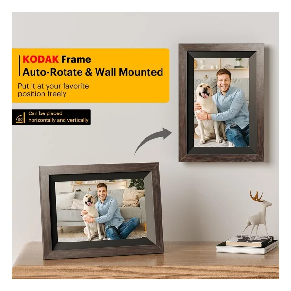 Kodak Dijital Resim Çerçevesi, 10.1 Inc Wifi Dijital Fotoğraf Çerçevesi 1280X800 - Görsel 4