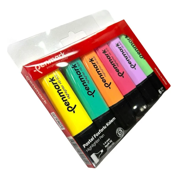 Penmark Pastel 6'lı Fosforlu Kalem Seti - Görsel 9