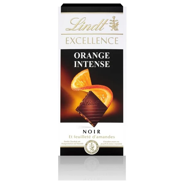 Lindt Excellence Intense 100 gr Portakallı Çikolata - Görsel 2