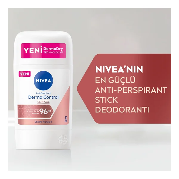Nivea Derma Control Clinical 50 ml Kadın Stick Deodorant - Görsel 3