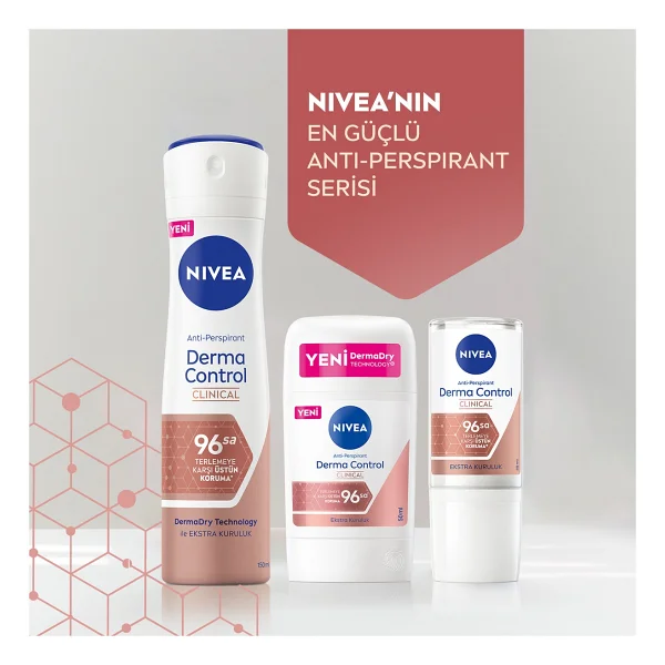 Nivea Derma Control Clinical 50 ml Kadın Stick Deodorant - Görsel 4