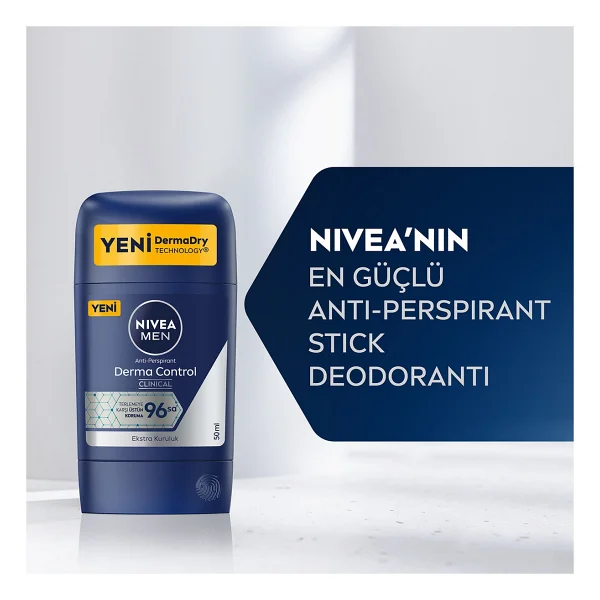 Nivea Men Derma Control Clinical 50 ml Erkek Stick Deodorant - Görsel 3