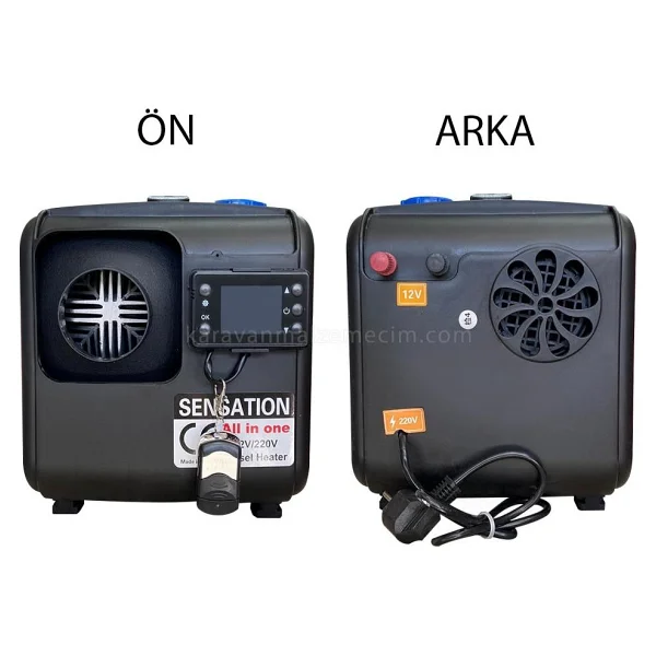 Sensation 5kw 12v-220v Taşınabilir Çanta Webasto Tipi Isıtıcı - Görsel 3