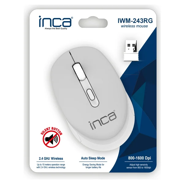 Inca IWM-243RG Gri Optik Kablosuz Mouse - Görsel 5