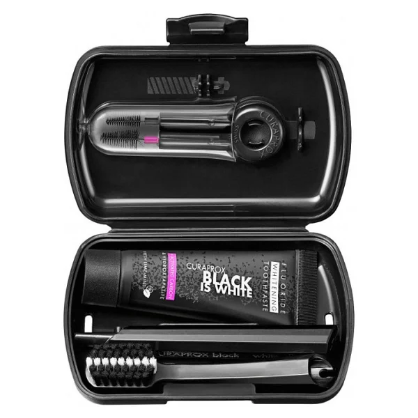 Curaprox 5460 Be You Travel Black is White Diş Fırçası Seti - Görsel 7