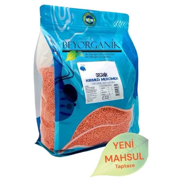 BEYORGANİK Organik Kırmızı Mercimek 2,5kg (PESTİSİT VE AFLATOKSİN ANALİZLİ) - Görsel 5