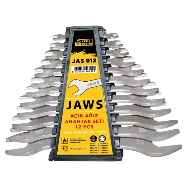 Eltos JAS012 JAWS Açık Ağız Anahtar Seti 12'li - Görsel 2