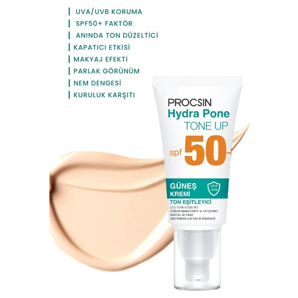 Procsin Hydra Pone Ton Eşitleyici BB 50 ml 50 Faktör Güneş Kremi - Görsel 5