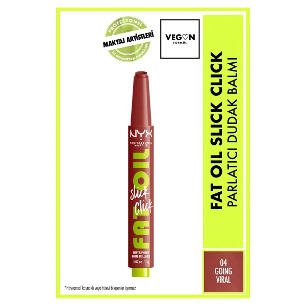NYX Professional Makeup Fat Oil Slick Click Parlatıcı Dudak Balmı - Görsel 9