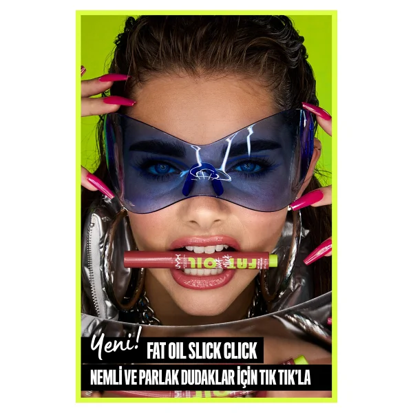 NYX Professional Makeup Fat Oil Slick Click Parlatıcı Dudak Balmı - Görsel 2