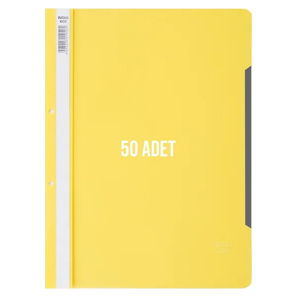 Noki Telli Dosya Sarı 50'li Paket - Görsel 4