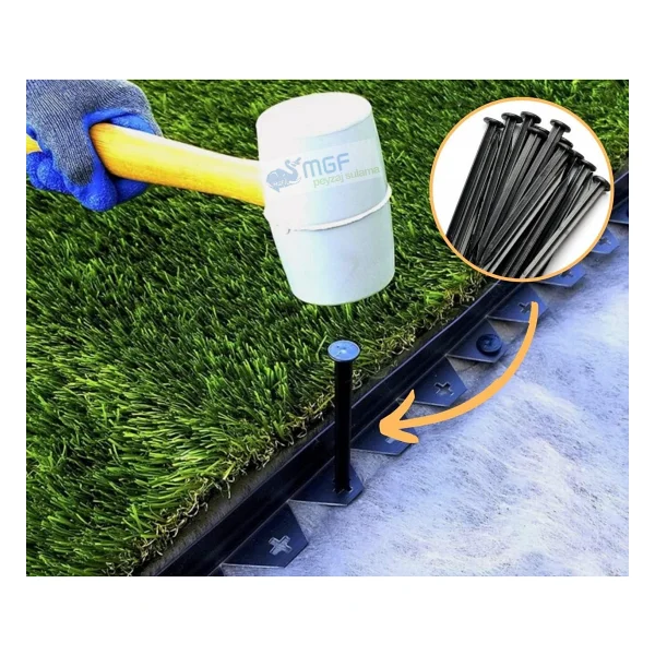 Mgf Plast Mgf Çim Ayırıcı / Sınırlandırıcı Plastik Ayraç 25 Metre - Siyah - Görsel 6